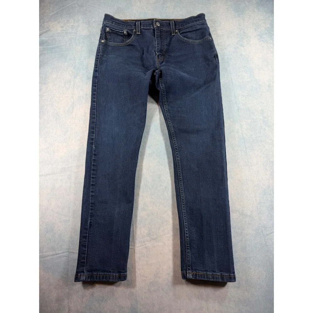 Levi's 512 Slim Taper Jeans Mens W32 L30 Blue Excellent Stretch Denim